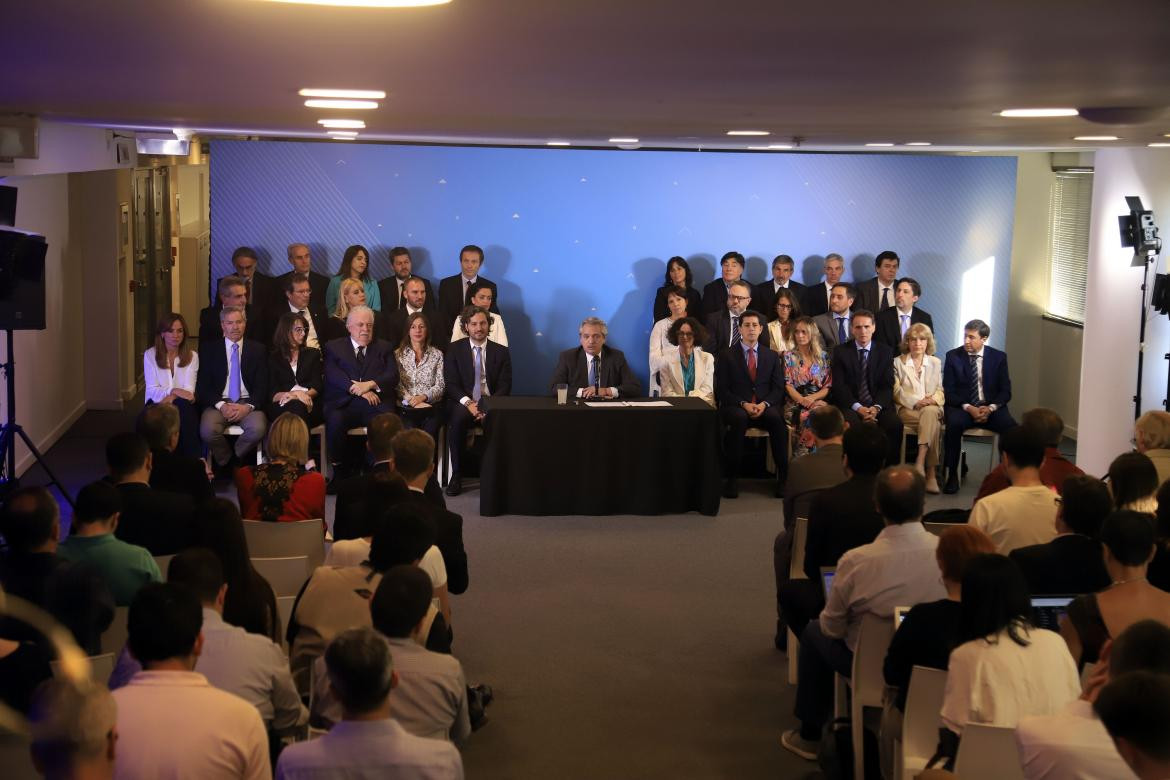 Alberto Fernández en presentación de su Gabinete, AGENCIA NA