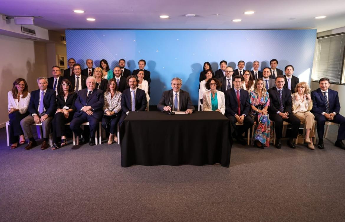 Alberto Fernández en presentación de su Gabinete