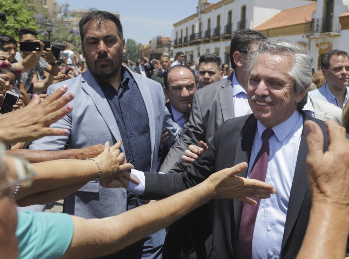 Alberto Fernández, en misa de Luján, NA