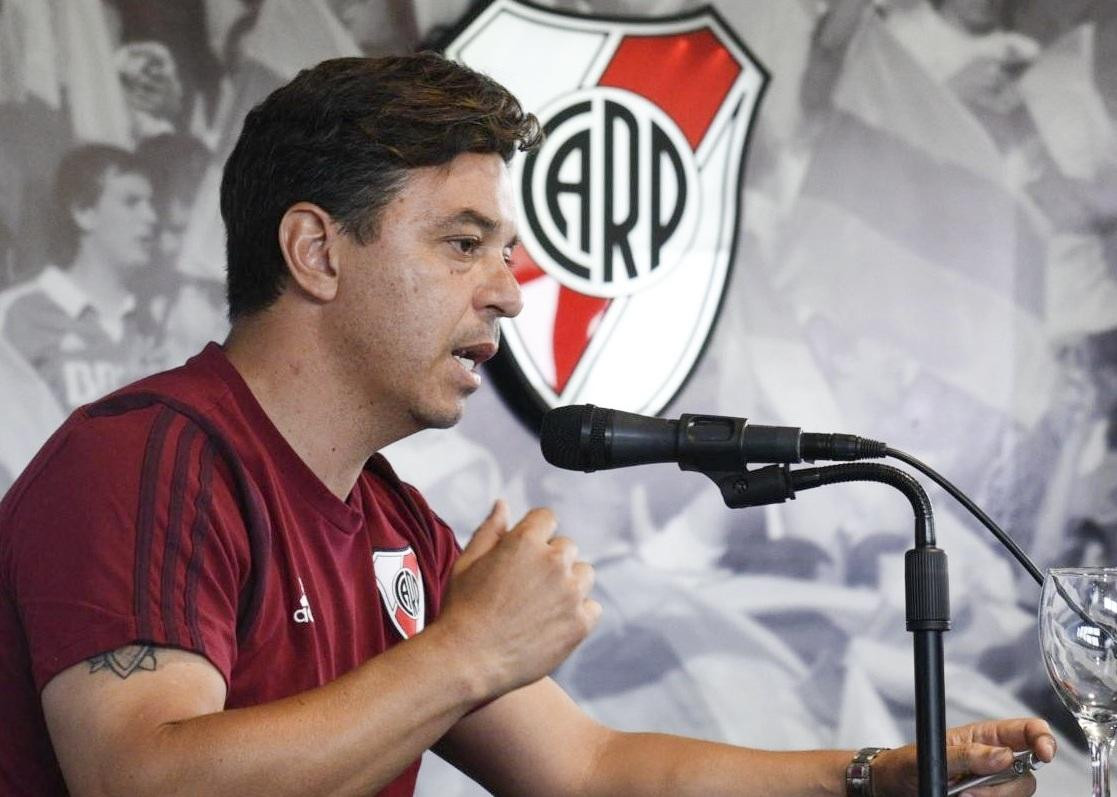 Conferencia de Marcelo Gallardo en River, AGENCIA NA