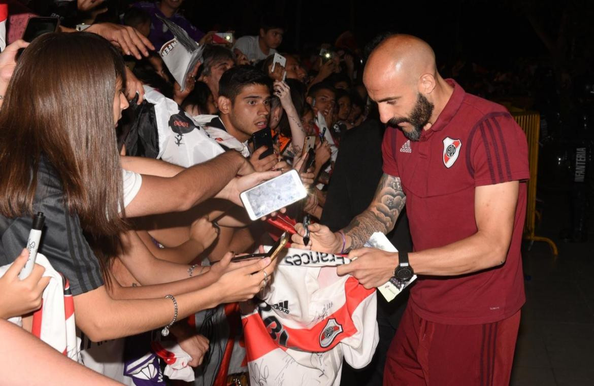 Llegada de River a Mendoza, foto Twitter River Plate