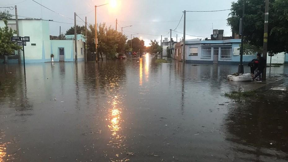 Temporal en Santa Fe, inundaciones