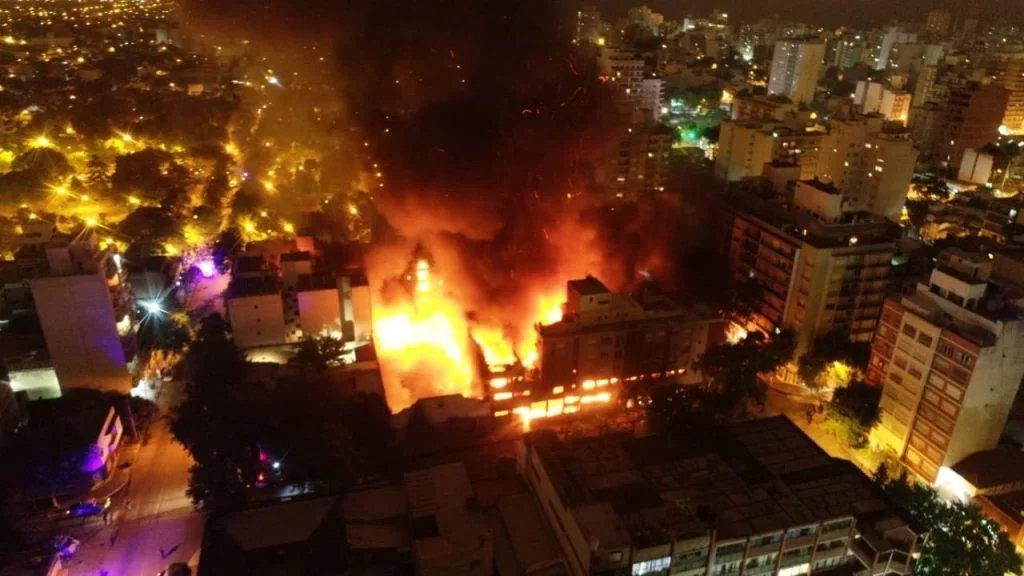 Incendio en Mar del Plata