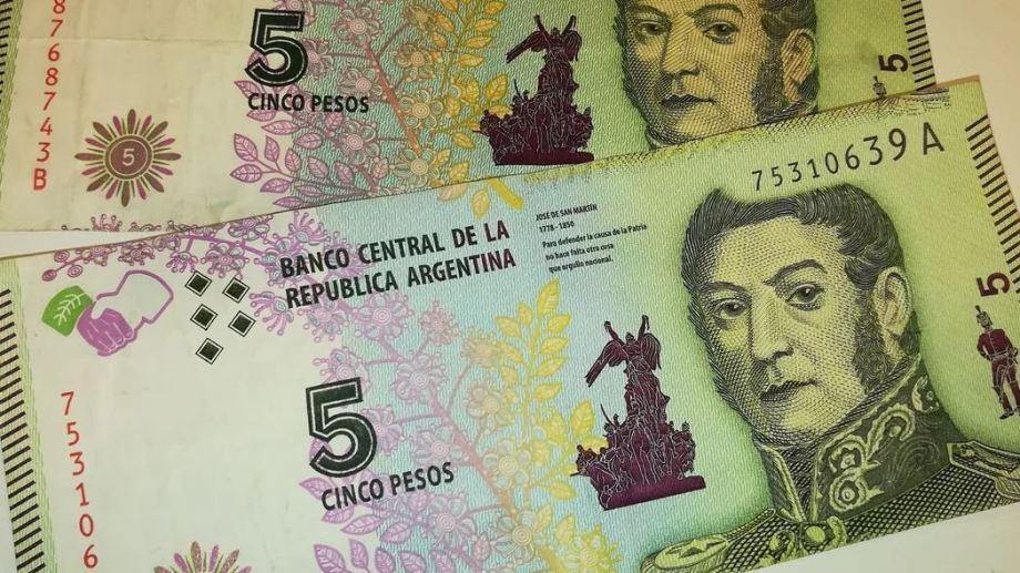 Billete de 5 pesos, Banco Central