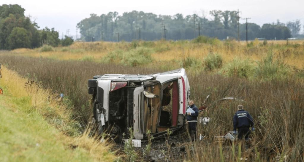 Vuelco en ruta 2, accidente