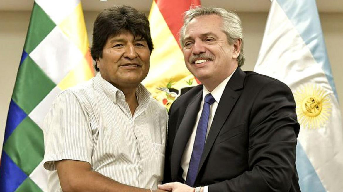 Evo Morales y Alberto Fernández