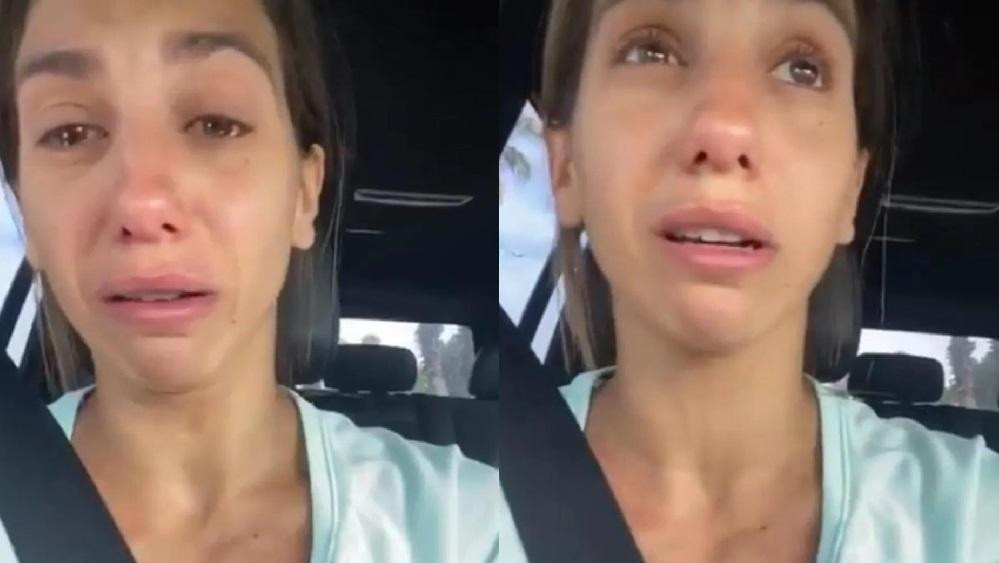 Cinthia Fernández llorando