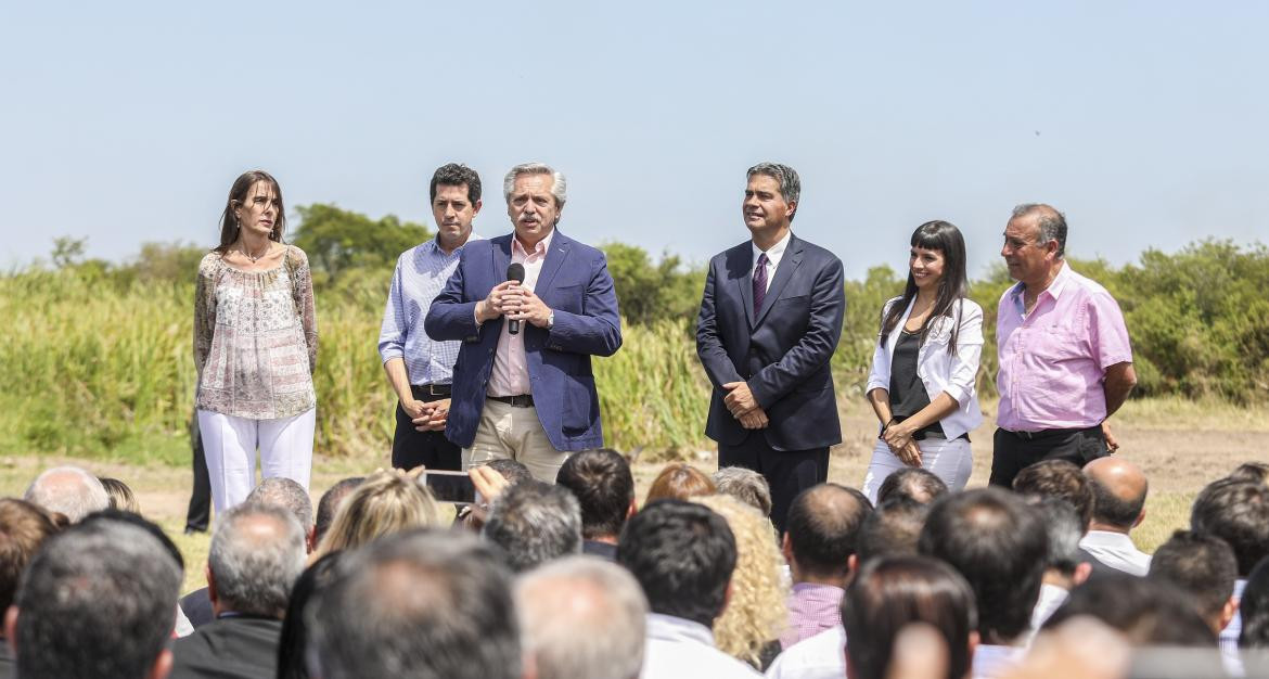 Alberto Fernández en Chaco, Agencia NA