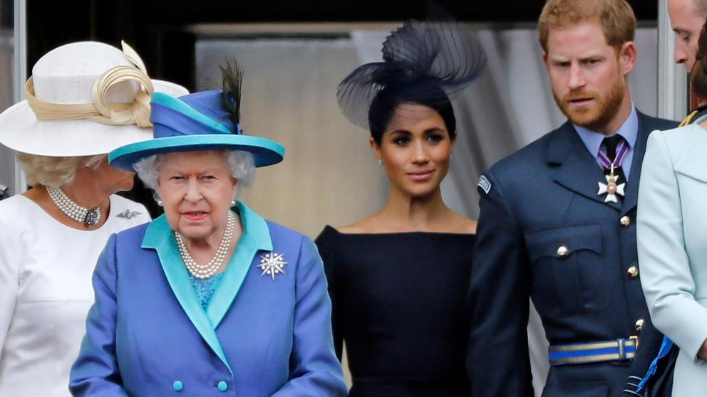 Reina Isabel II, Príncip Harry y Meghan Markle