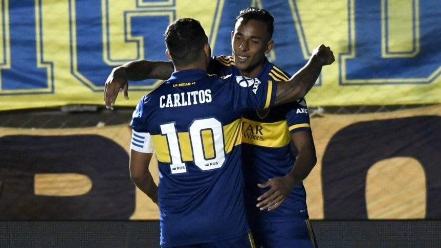 Boca vs Universitario, Wanchope y Tevez