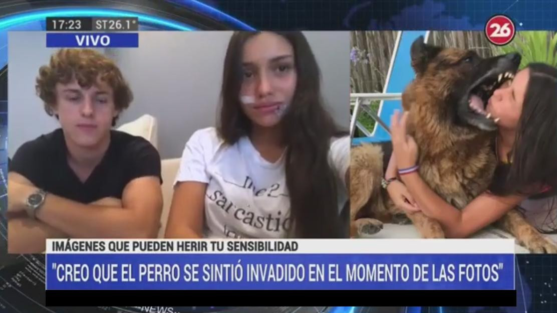 Joven atacada por perro durante sesión de fotos, nota con Canal 26