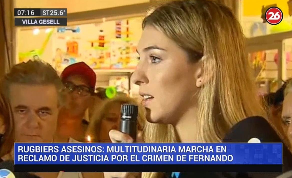 Marcha en Villa Gesell y pedido de justicia por Fernando, asesinado por rugbiers, CANAL 26