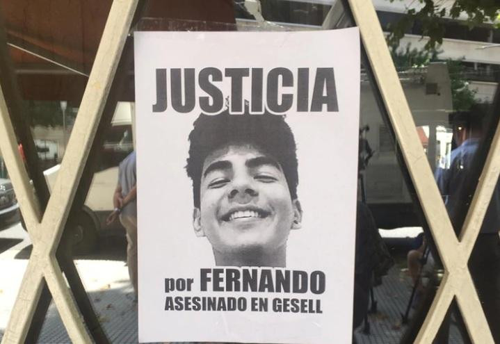 Justicia por Fernando, asesinado en Villa Gesell