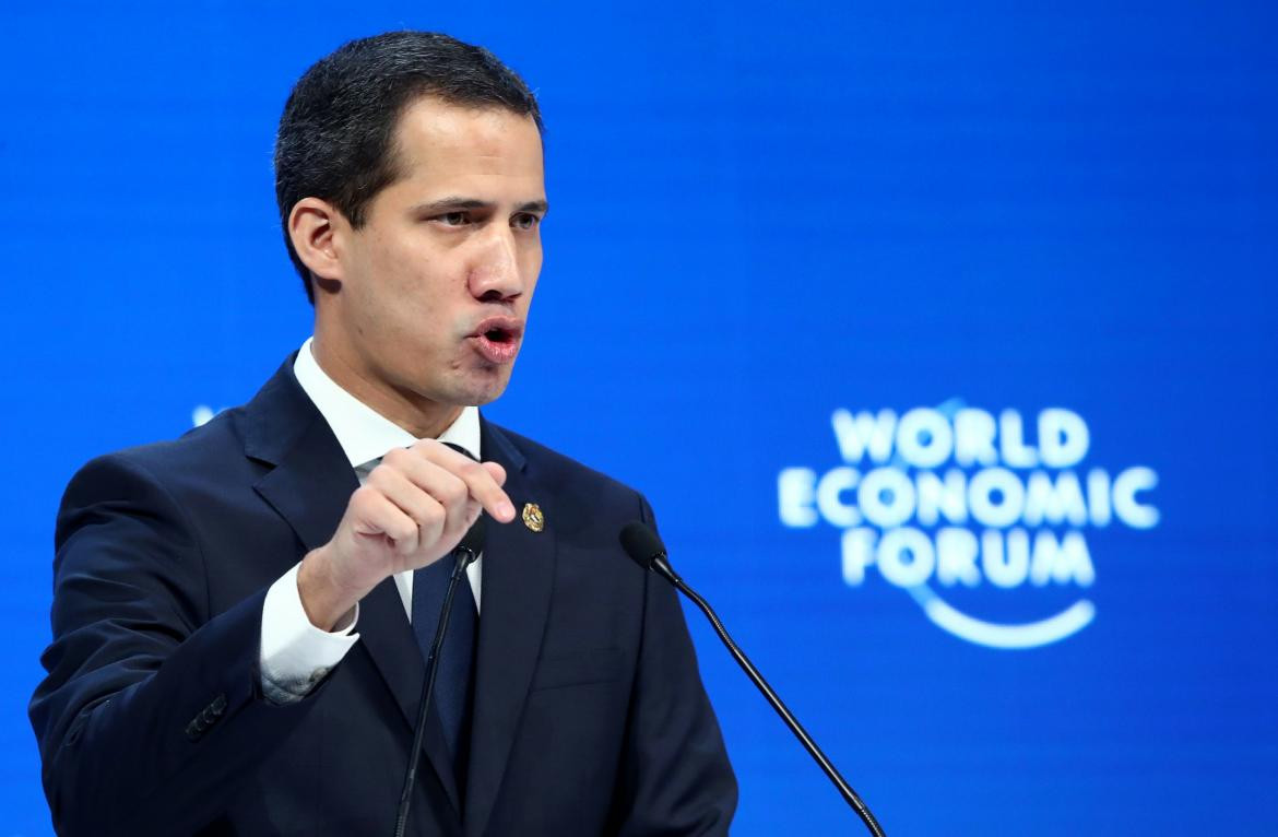 Guaidó, Venezuela, Davos, REUTERS