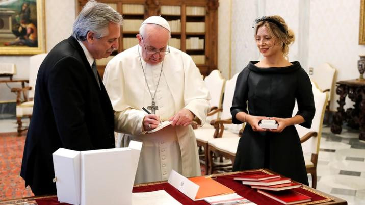 Papa Francisco y Alberto Fernández