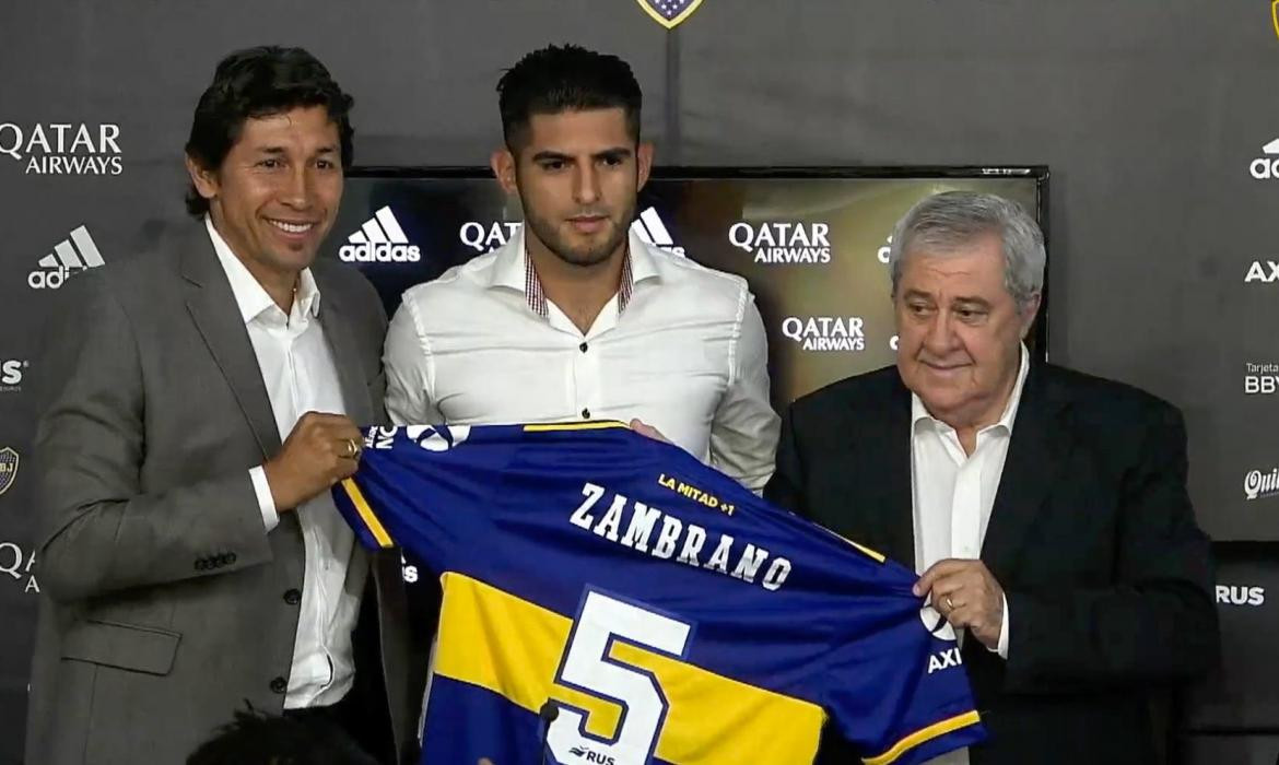 Presentación de Carlos Zambrano en Boca