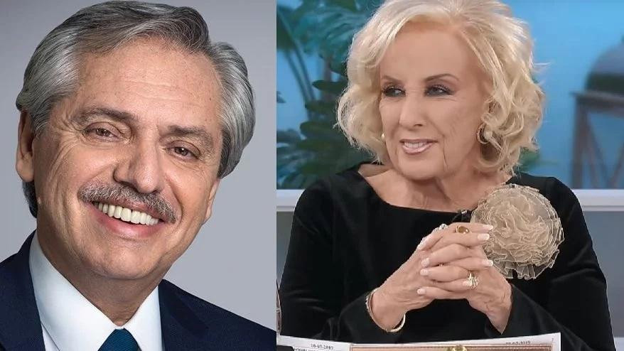 Alberto Fernandez y Mirtha Legrand