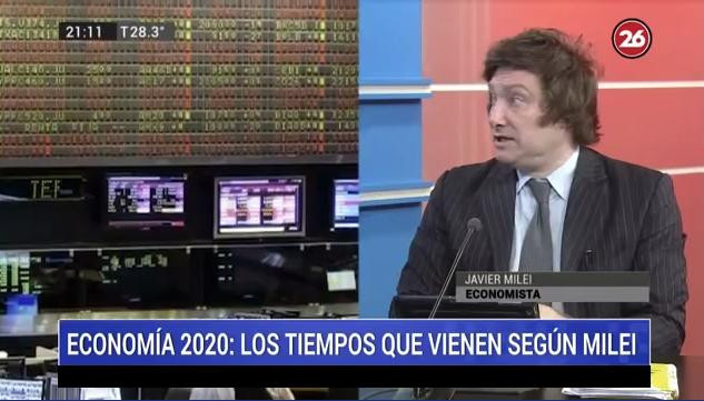 Javier Milei en Canal 26, entrevista completa