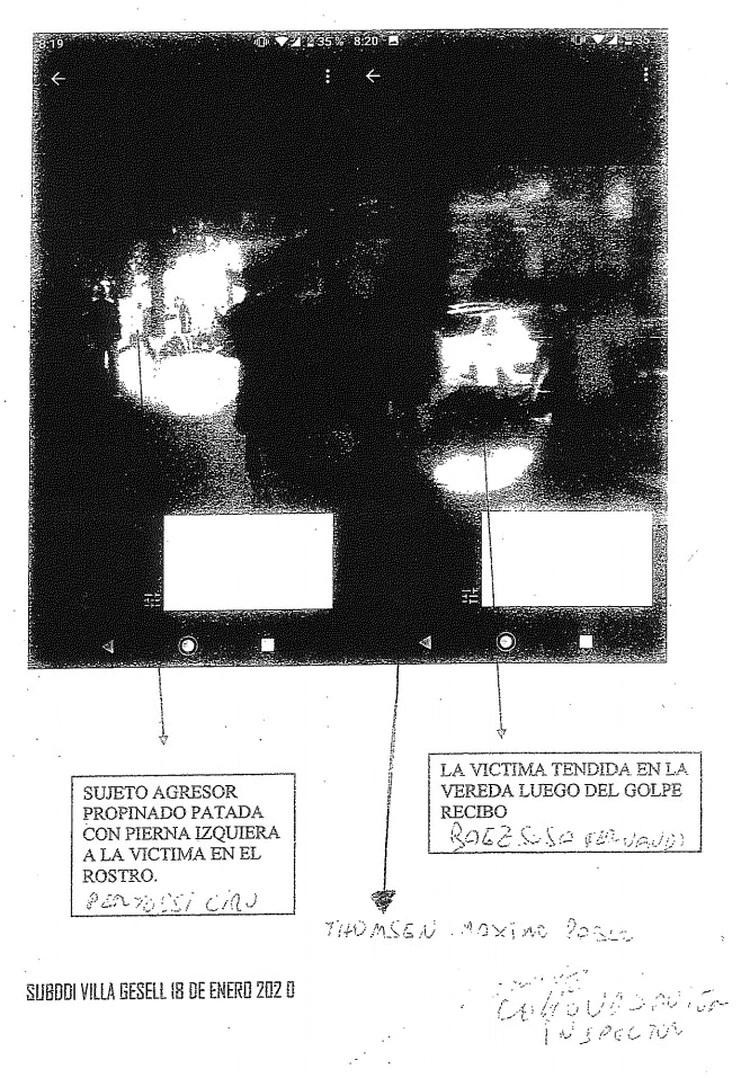 Llas imágenes del expediente que revelan el rol que tuvieron los rugbiers