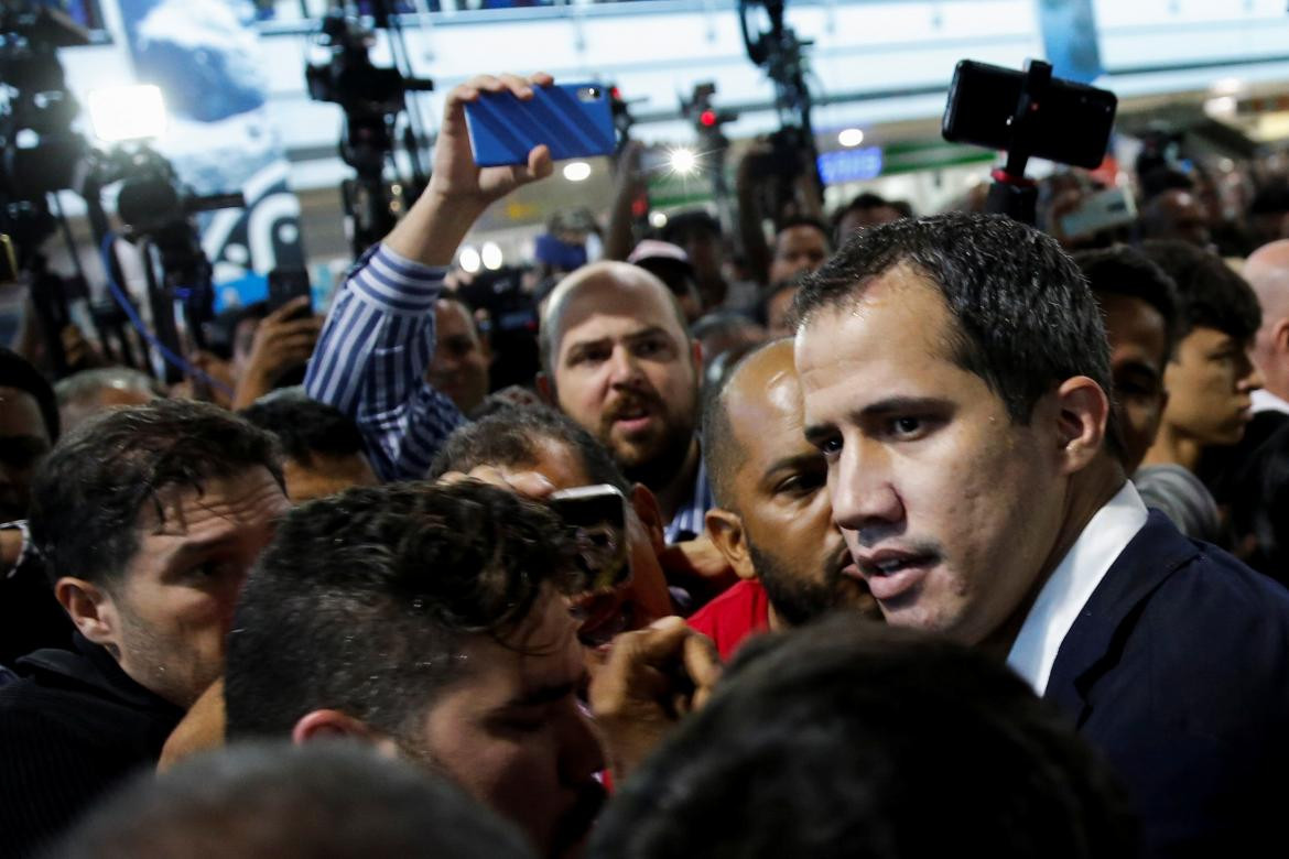 Llegada de Guaidó a Venezuela