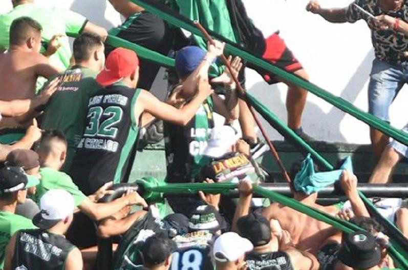 Incidentes en la tribuna de Nueva Chicago