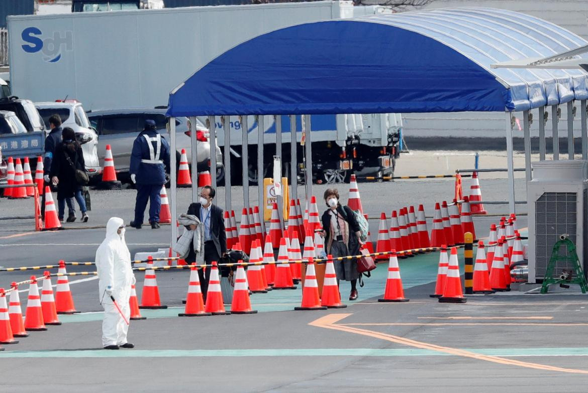 Coronavirus, crucero en Japón, reuters