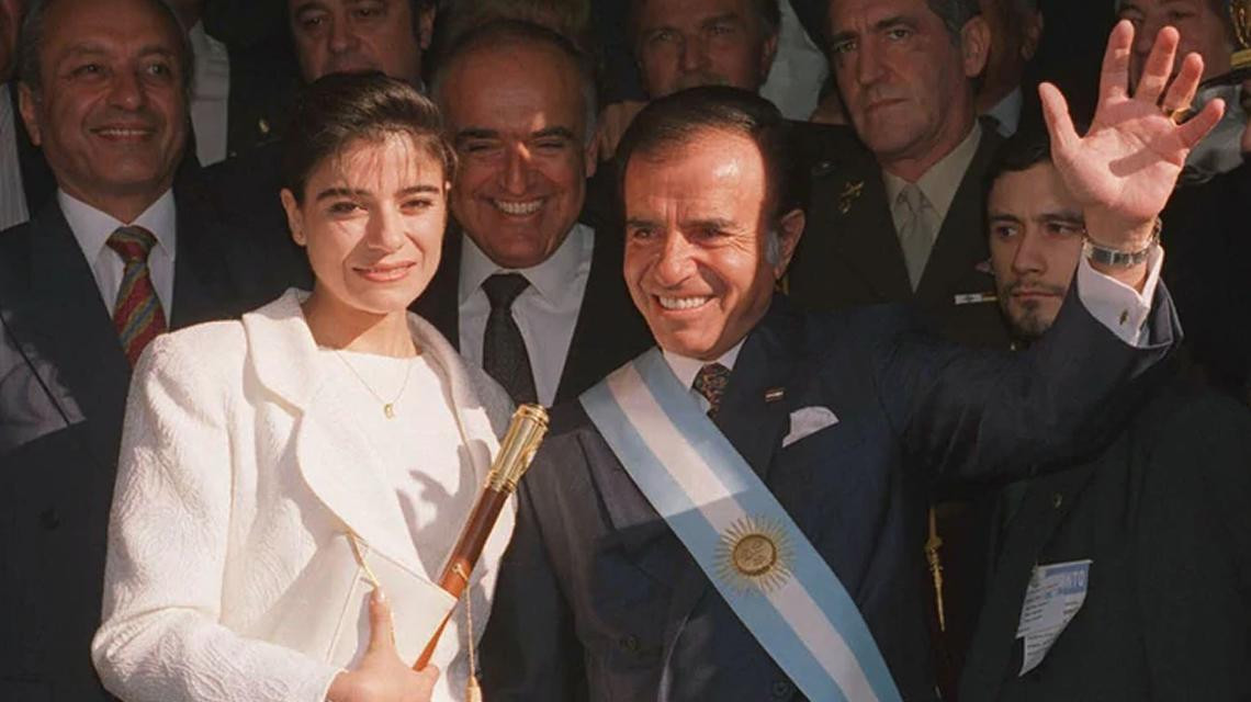 Carlos Menem y Zulemita Menem