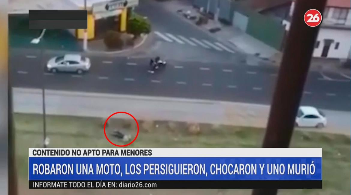 Otro ataque brutal, robó una moto, lo persiguieron y lo asesinaron a patadas, CANAL 26	