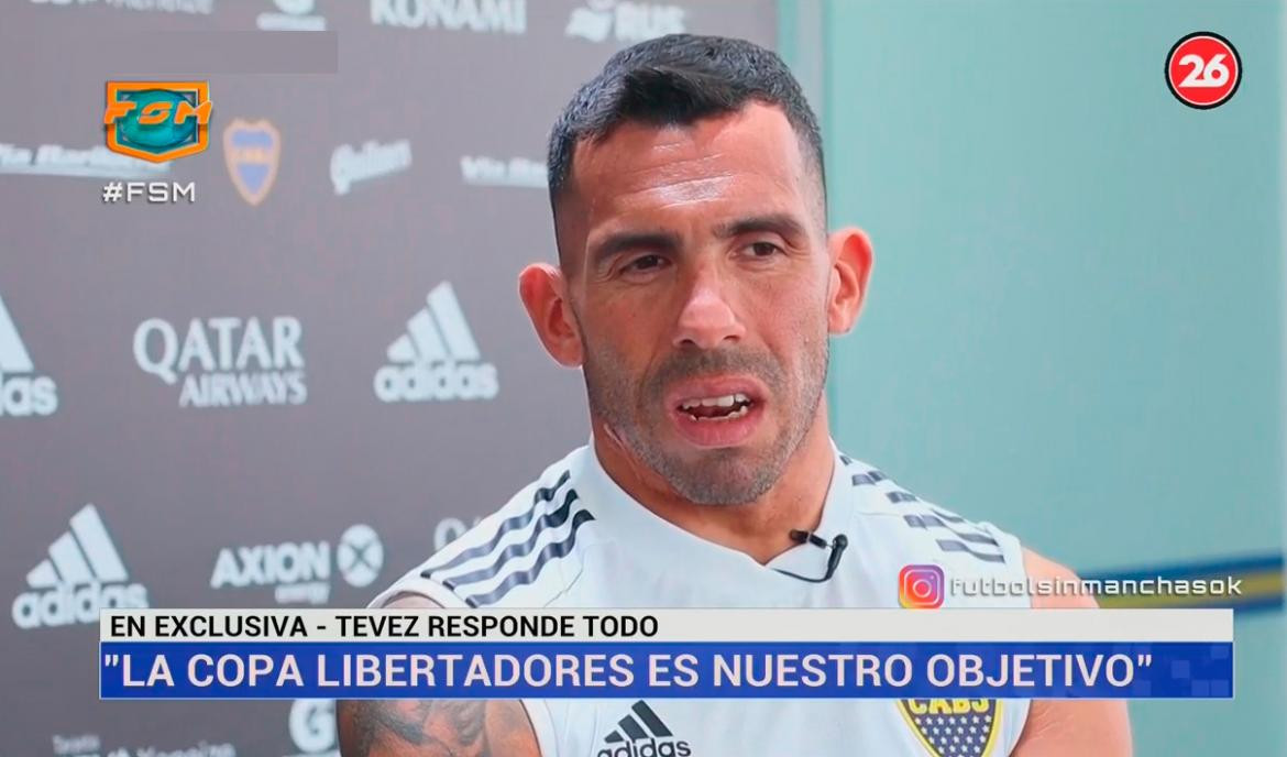 Carlos Tevez, Boca, CANAL 26	