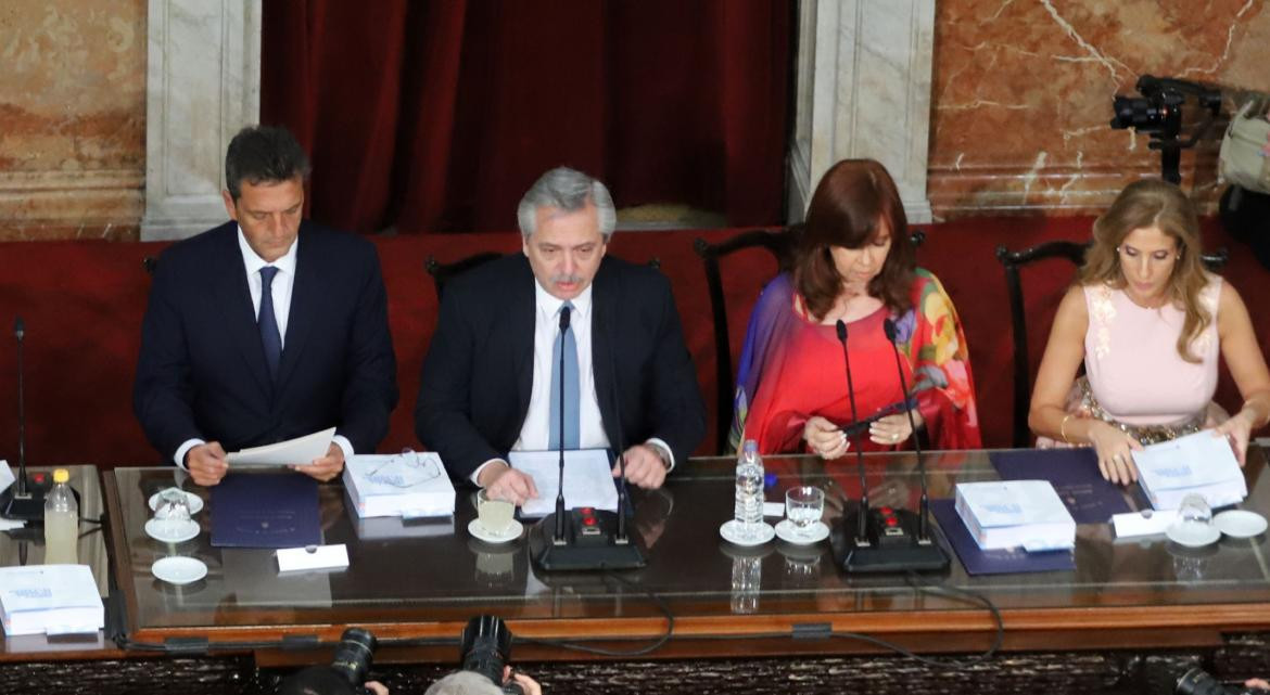 Apertura de sesiones ordinarias en Congreso, Alberto Fernández, NA