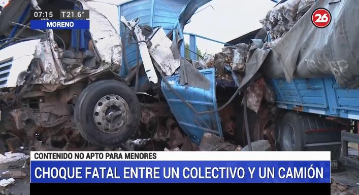 Choque fatal en ruta 24, móvil Canal 26