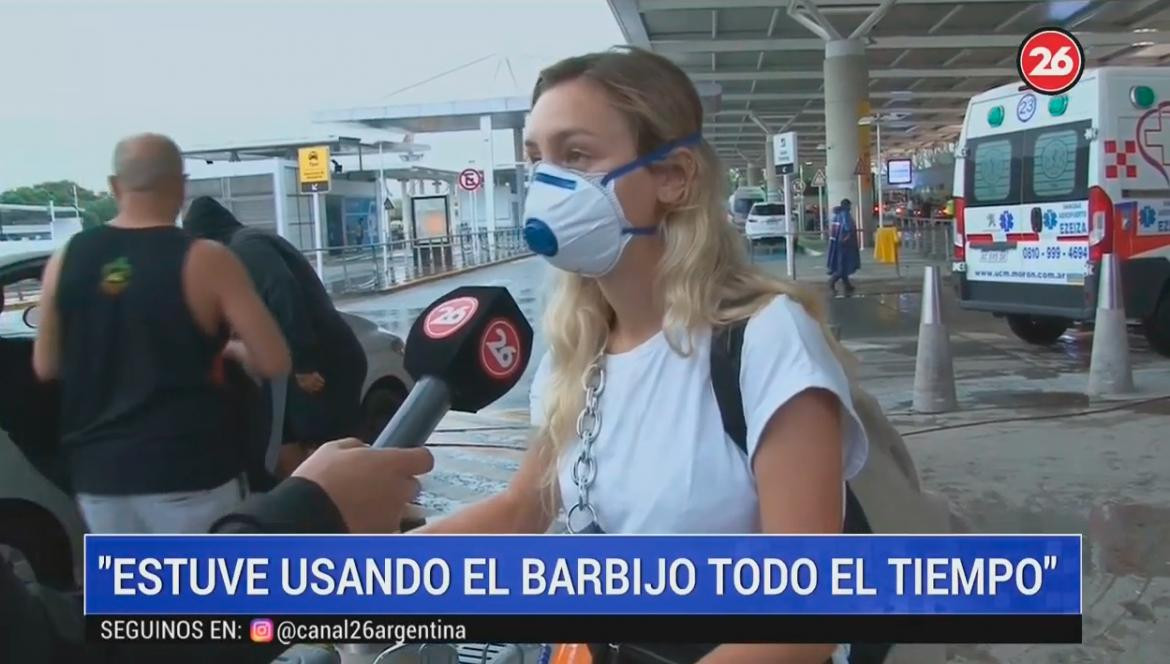 Controles por Coronavirus en Ezeiza, CANAL 26