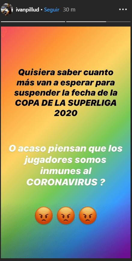 Mensaje de Iván Pillud por coronavirus