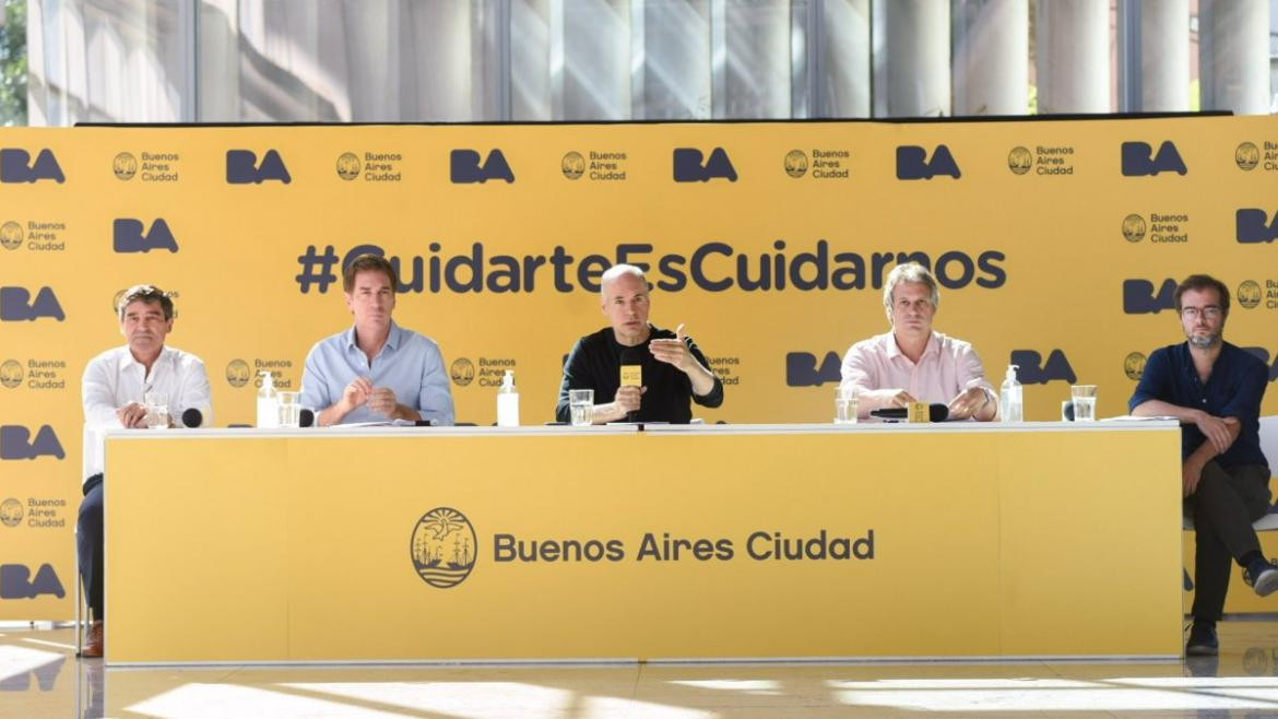 Conferencia de prensa de Horacio Rodríguez Larreta por coronavirus