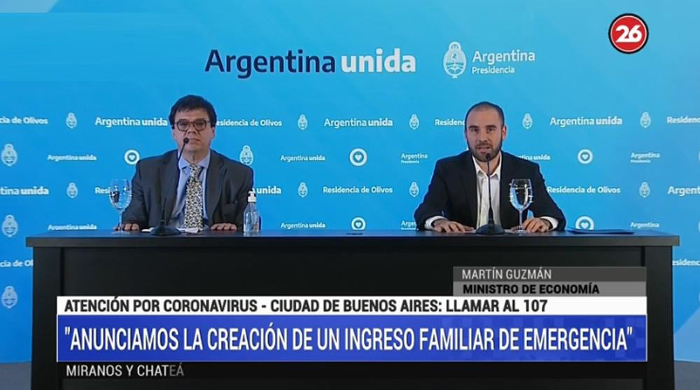 Coronavirus, anuncios del Gobierno, Canal 26