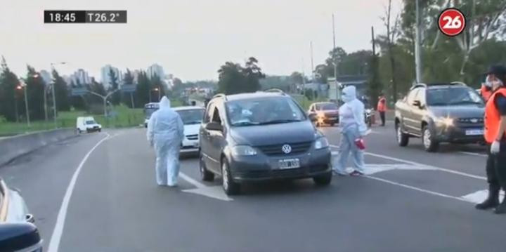 Coronavirus, Argentina, controles de acceso, Canal 26	