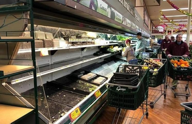 Supermercado, broma de mal gusto