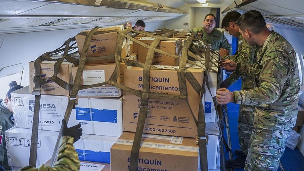 Coronavirus, Argentina, ayuda con aviones militares