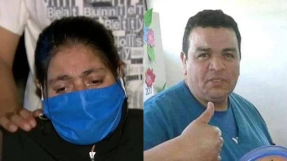 Mujer del fallecido por coronavirus