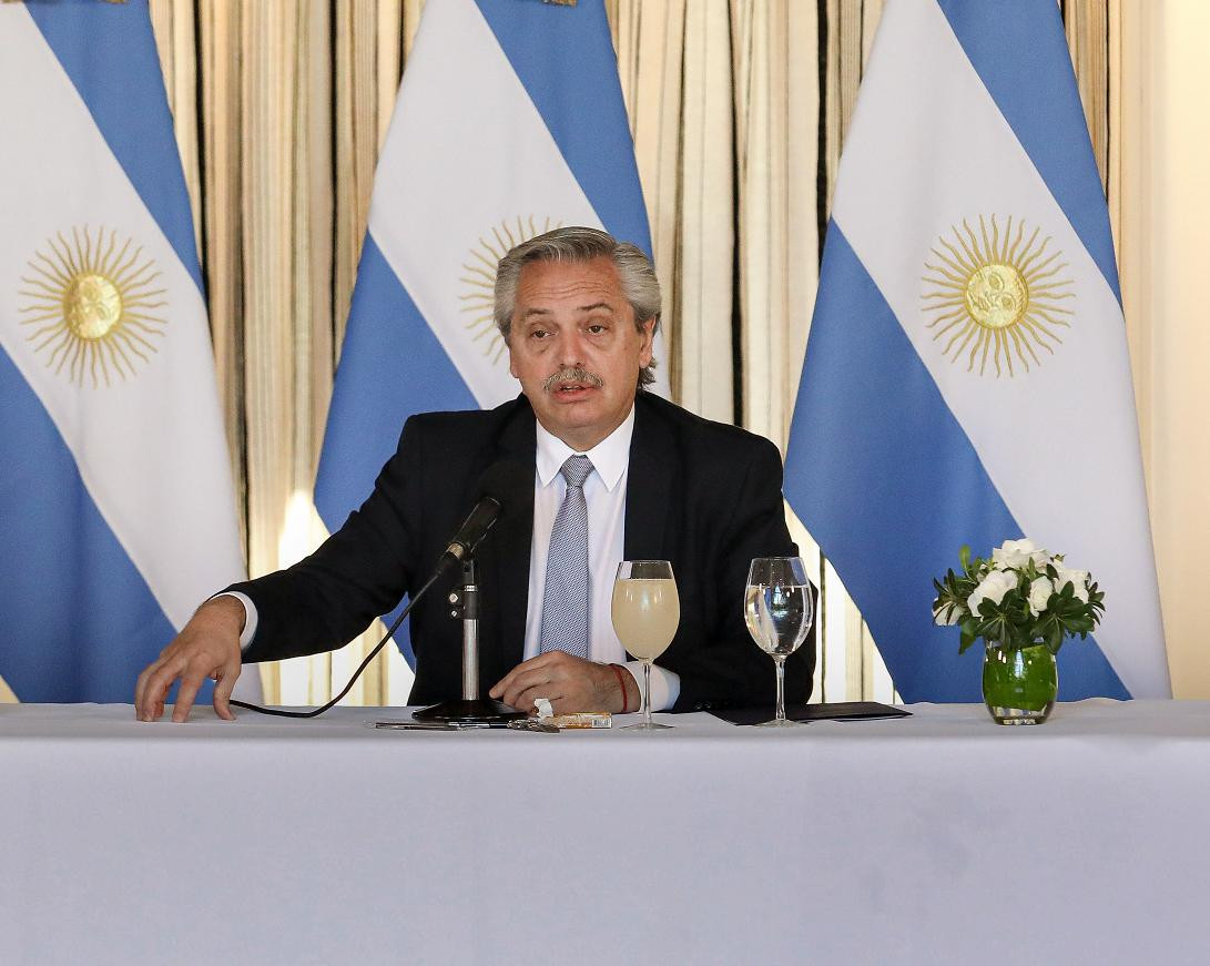 Alberto Fernández, presidente de Argentina, NA