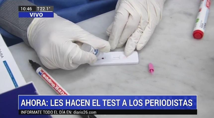 Testeo en vivo de coronavirus en Constitución, Canal 26