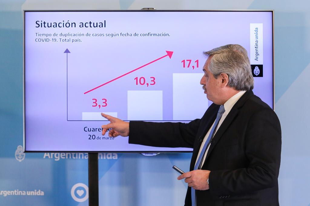 Alberto Fernández y anuncio de extensión de cuarentena, AGENCIA NA