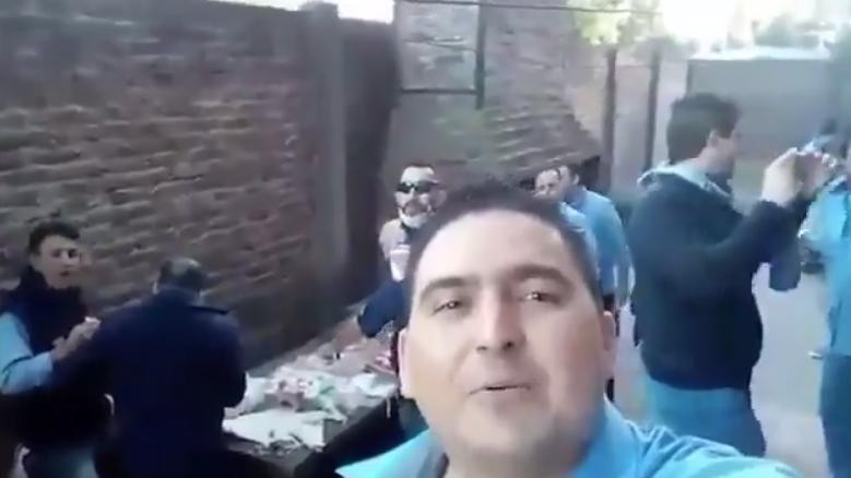 Choferes de colectivo rompiendo cuarentena por un asado