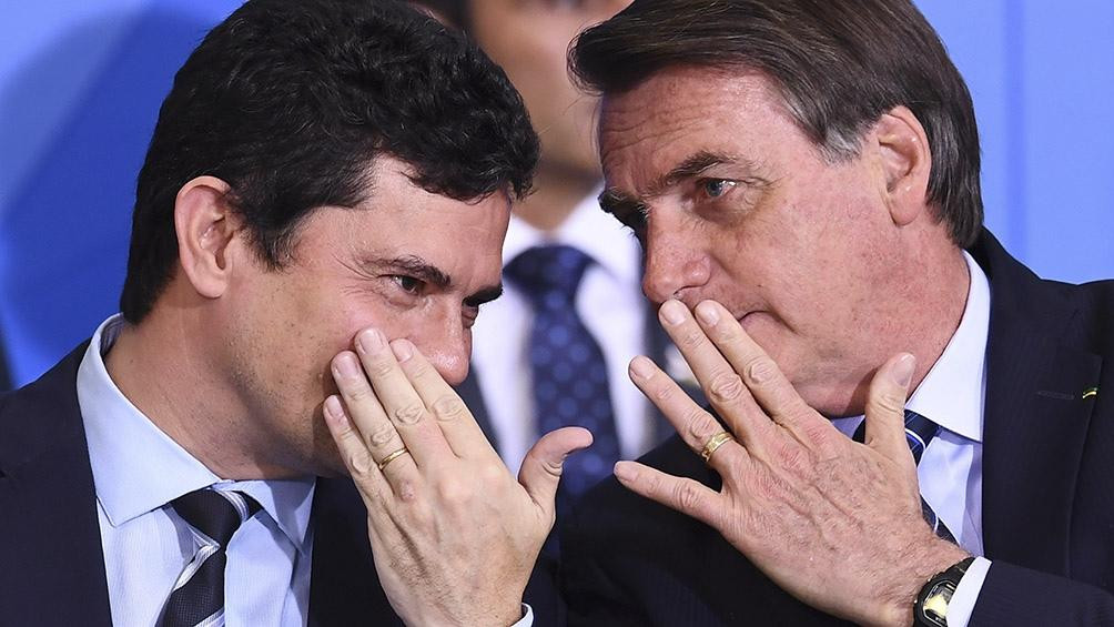 Sergio Moro y Jair Bolsonaro