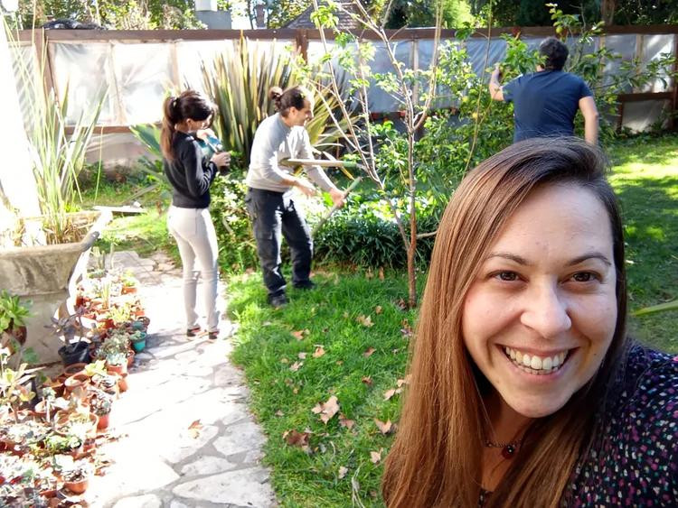  Cecilia Figlioli, vive con dos novios, Juan Pablo y Sebastián