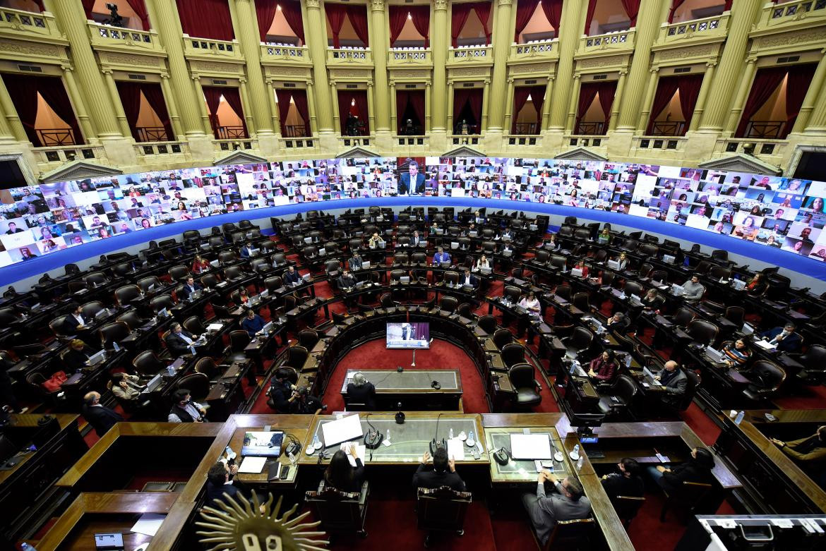 Simulacro de sesión mixta en Diputados, AGENCIA NA