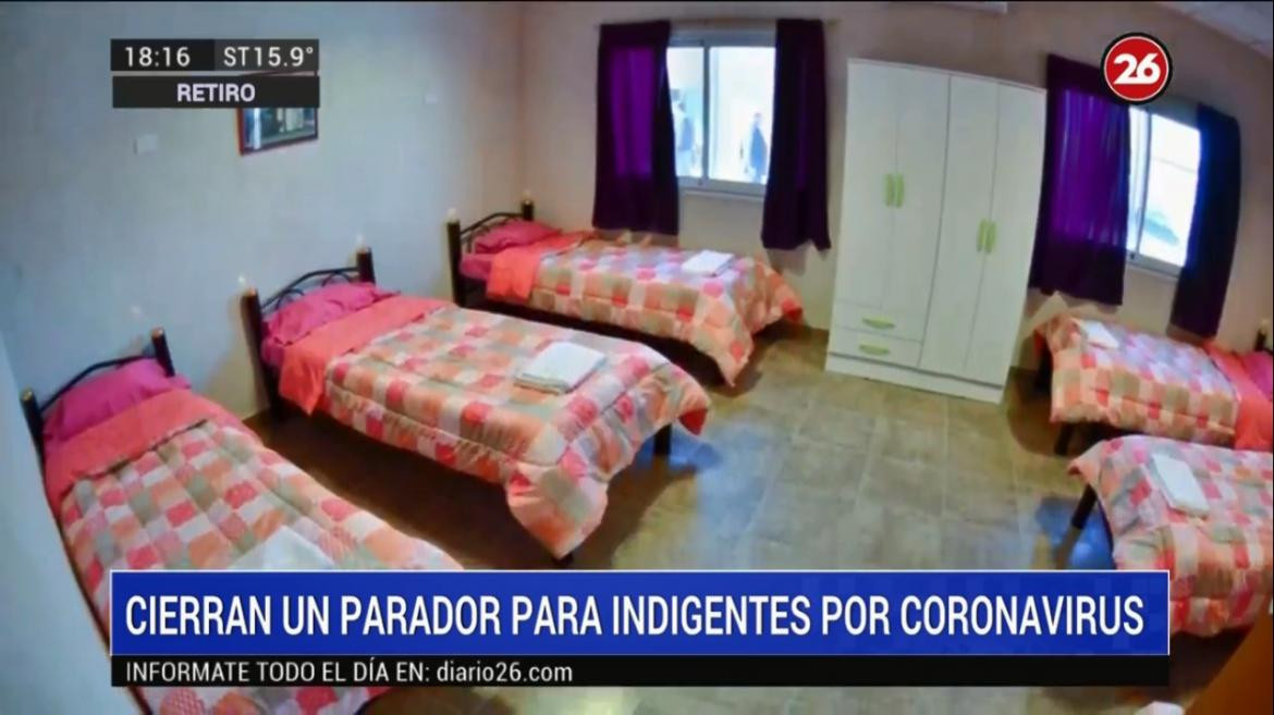 Detectaron 79 casos de coronavirus en un refugio porteño, testearon a los 92 alojados, CANAL 26