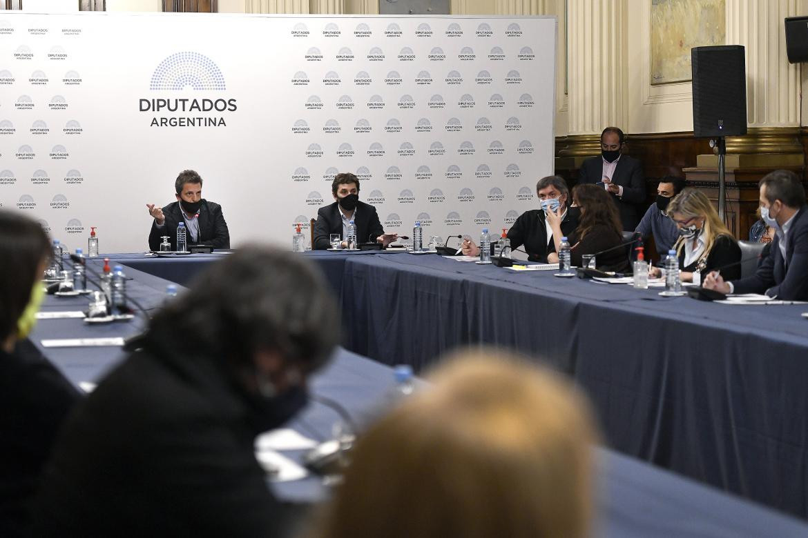 Reunión en Diputados por primera sesión virtual, AGENCIA NA