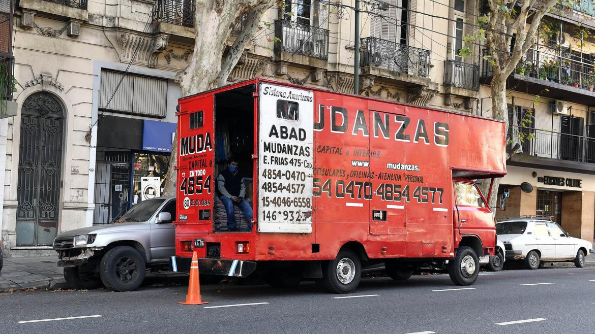 Mudanzas en la Ciudad de Buenos Aires durante cuarentena por coronavirus