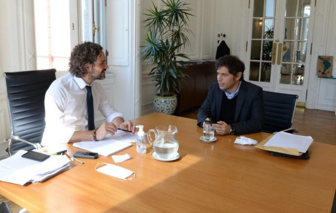 Axel Kicillof y Santiago Cafiero